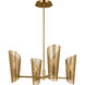 Christiane Lemieux Plivot 3 Light 24 inch Burnished Brass Chandelier Ceiling Light